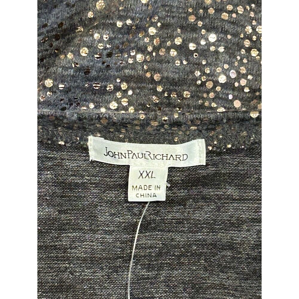 NWT JohnPaulRichard Polka Dot Shirt Women's size XXL - Picture 4 of 6